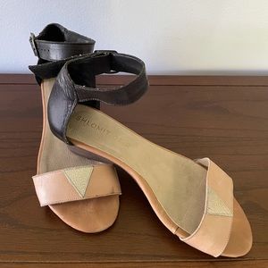 SHLOMIT OFIR Women sandals Size 6 Colour nude/black